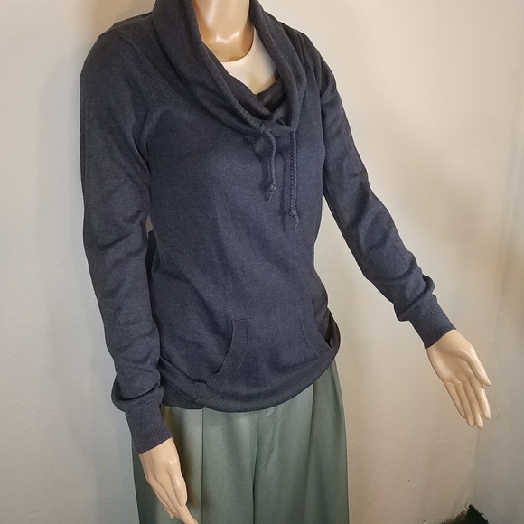 Navy Blue, Cowl Neck sweater, size S - Picture 2 of 13